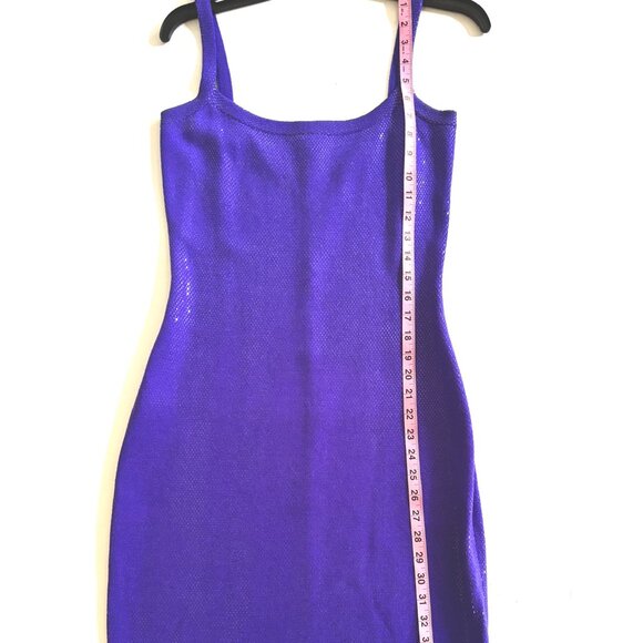 St. John Evening 2-Piece Sparkling Purple Dress & Jacket Set– Size 6 - Picture 6 of 8